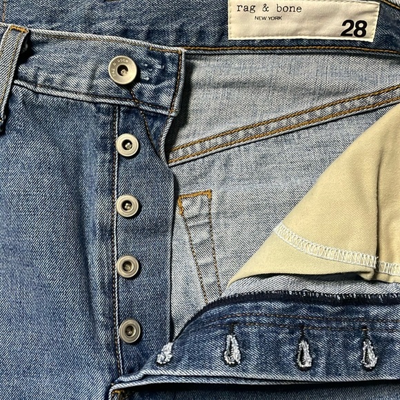 Rag & Bone Denim 90’s High Rise Mom Jeans size 28 (EU)/ 6 (US) NWT Celestial - Picture 4 of 5